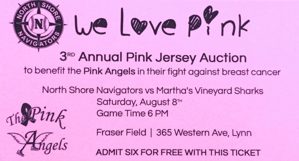 Pink Angels North Shore Navigators Baseball Game 2015
